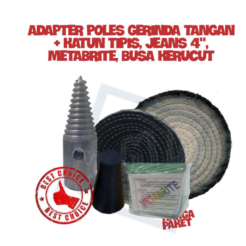 ADAPTER KERUCUT POLES GERINDA TANGAN
