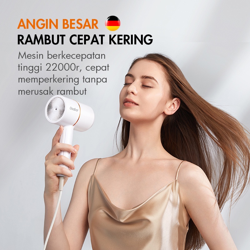 Gaabor ASLI SNI Hair Dryer 220 V 700W Pengering Rambut Profesional Anti Frizz