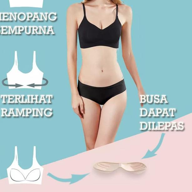 ➲ YUNA | Size S - XL | Bra Set Seamless ZERO FEEL Yuna 1231 | Bra dan CD ➵