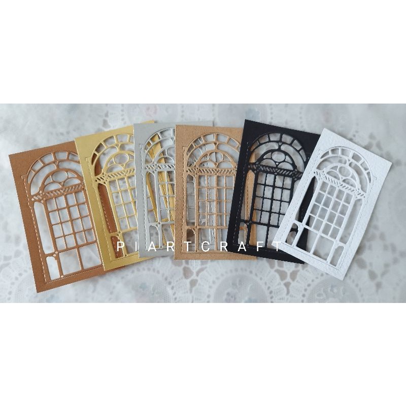 

Frame Window Jendela (2) isi 3 pcs - Dies cut / cut dies DIY Scrapbook / Journal / Diary /BuJo