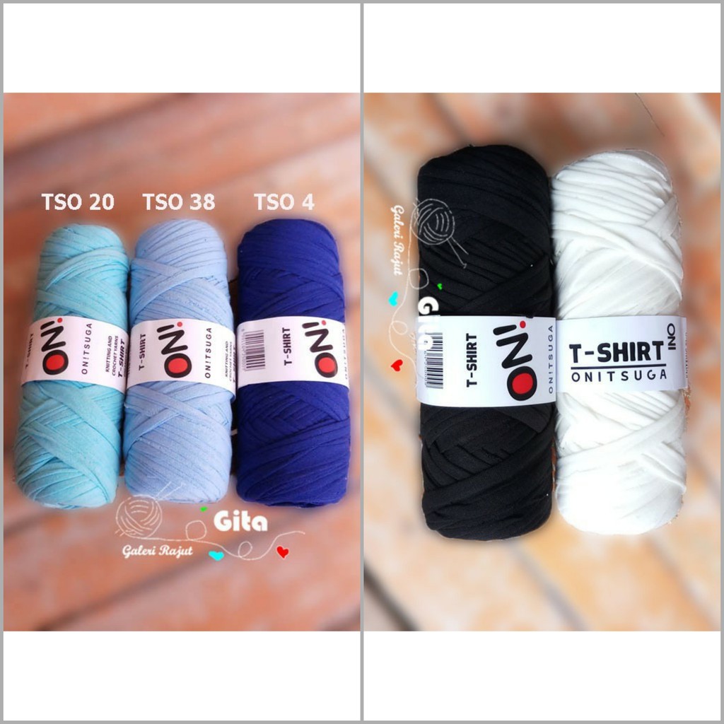 Benang Kaos Onitsuga/T-Shirt Yarn/Benang Rajut Kaos