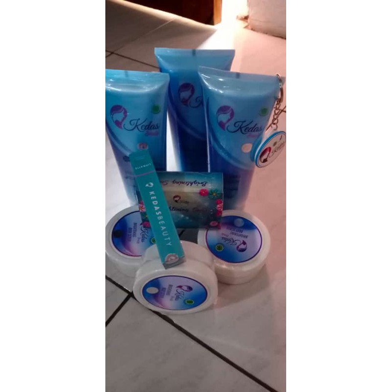 sabun dan body serum kedas beauty gratis ganci