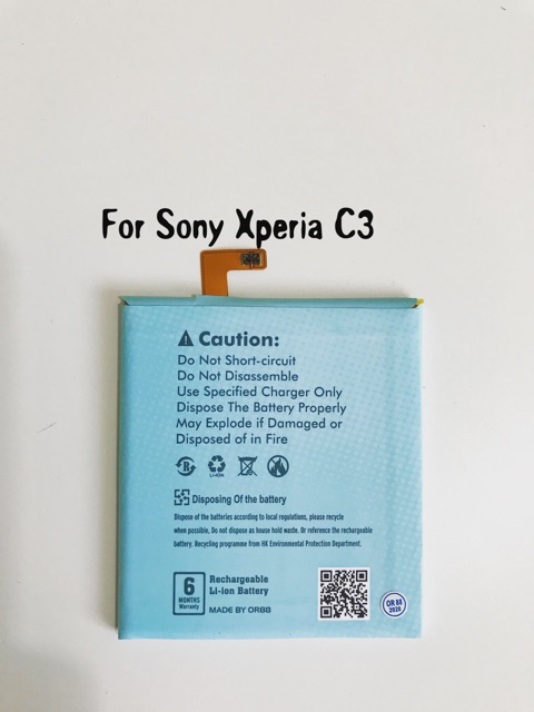 (P) Baterai batre battery Sony Xperia C3 / T3 / D2533 Double power/IC Oriens88