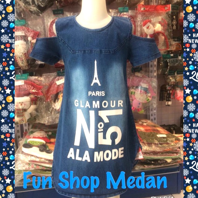 Dress jeans sabrina anak