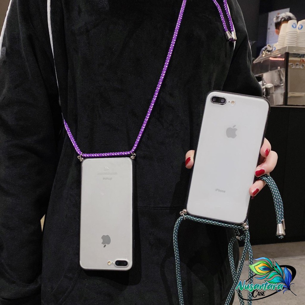 Softcase Slingcase Lanyard Fuze Samsung Grand 2 J1 J2 J3 J4 J5 J6 Prime Plus Pro 2016 2018 NC4947