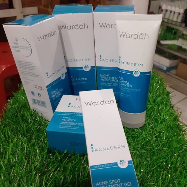 PROMO WARDAH ACNEDERM PAKET KUMPLIT/PAKET JERAWAT KUMPLIT