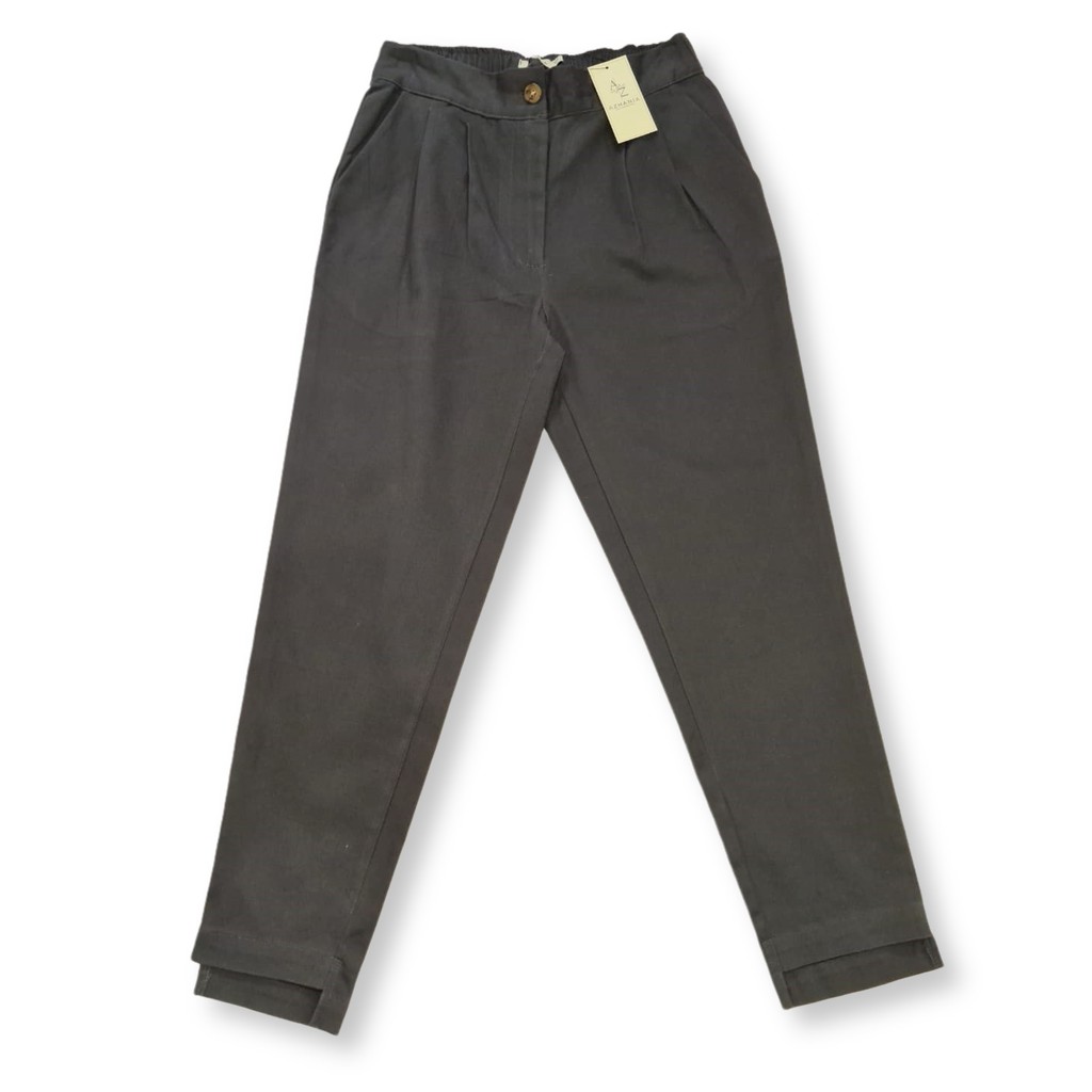 Akia Pant - Long Pant Wanita By Azhania-Dark Grey