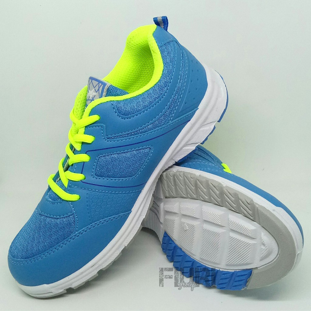 FIURI - Pro ATT Original - LG-457 Biru 37-40 - Sepatu Kets Wanita - Sepatu Sneakers Wanita - Sepatu Olahraga Sport Wanita - Sepatu Casual - Sepatu Jogging Lari Fitness Gym Senam Wanita - Sepatu Anak Perempuan Cewek-Sepatu Sekolah Bertali SD SMP SMA Murah