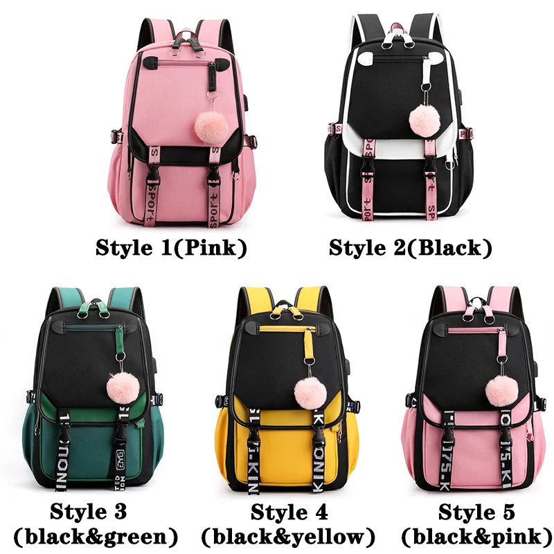 RR JIHAN - Tas Sekolah SD SMP SMA Ransel Backpack Stylish Pria Wanita-8