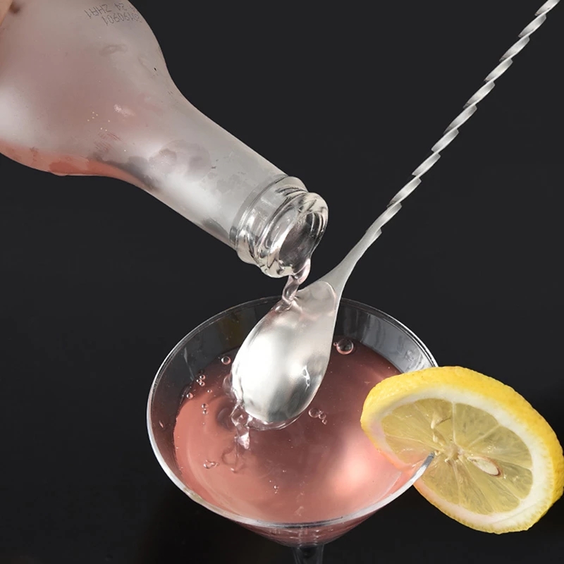 Sendok Pengaduk Minuman Cocktail Bahan Stainless Steel Untuk Peralatan Makan