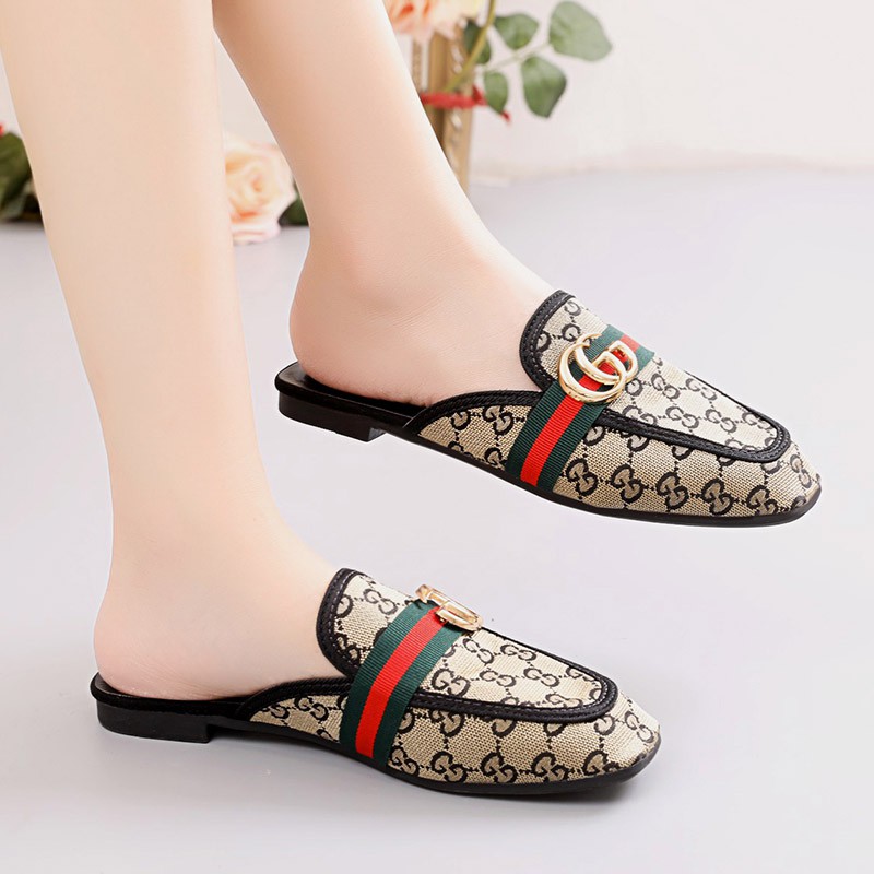 RYX - Croco Granty Sepatu Loafers Mules Fashion Casual - Ori Import