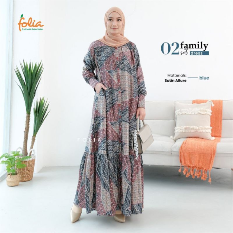 FOLIA GAMIS DEWASA FAM SET 02/GAMIS FOLIA MOTIF BATIK