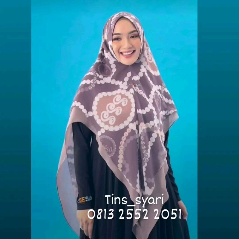 sisesa khimar nashya printing terbaru
