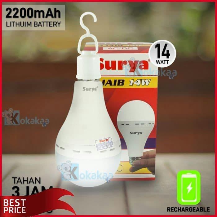 Lampu LED Emergency Surya Ajaib 14w 14 Watt Tetap Nyala Saat PLN Padam