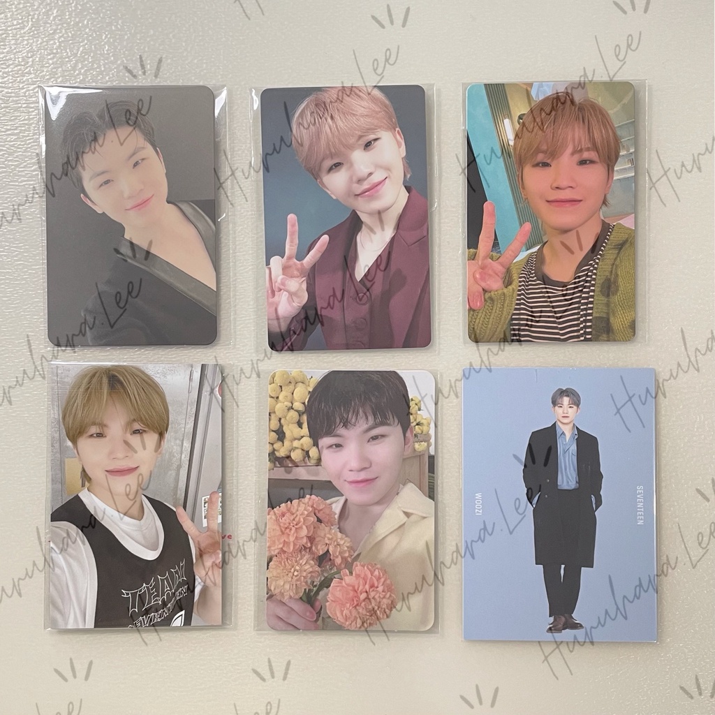 [READY STOCK] WOOZI SEVENTEEN (PC YOUR CHOICE ONE SIDE OTHER SIDE, CARAT MEMBERSHIP, CARATLAND MEMOR