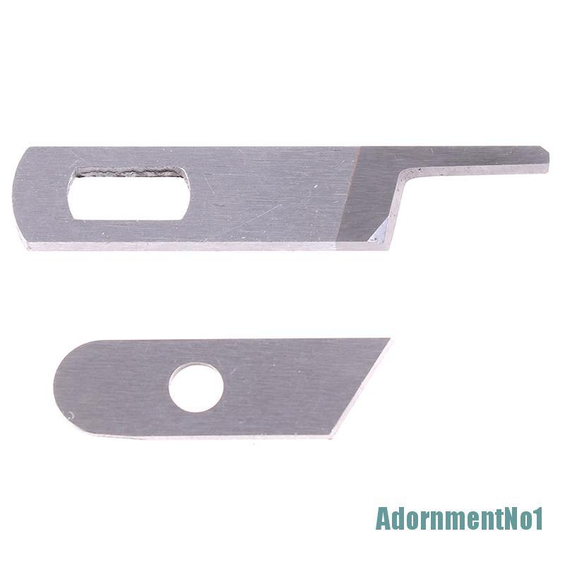 [AdornmentNo1]Upper &amp; Lower Knife Blade #412585,550449 fit for Singer Serger Machine 14CG754