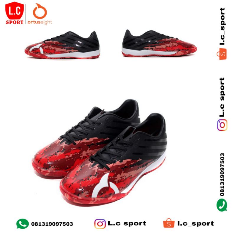 SEPATU FUTSAL ORTUSEIGHT CATALYST CHIMERA IN ORTRED BLACK
