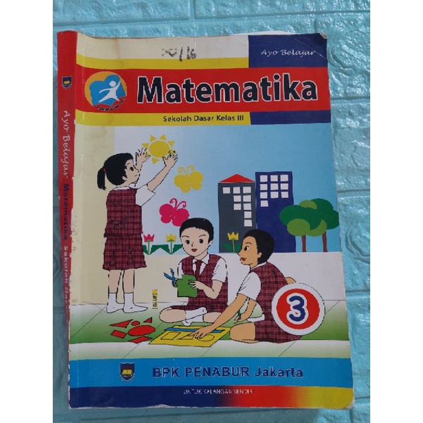 Preloved buku bekas Matematika SD kelas 3 BPK Penabur