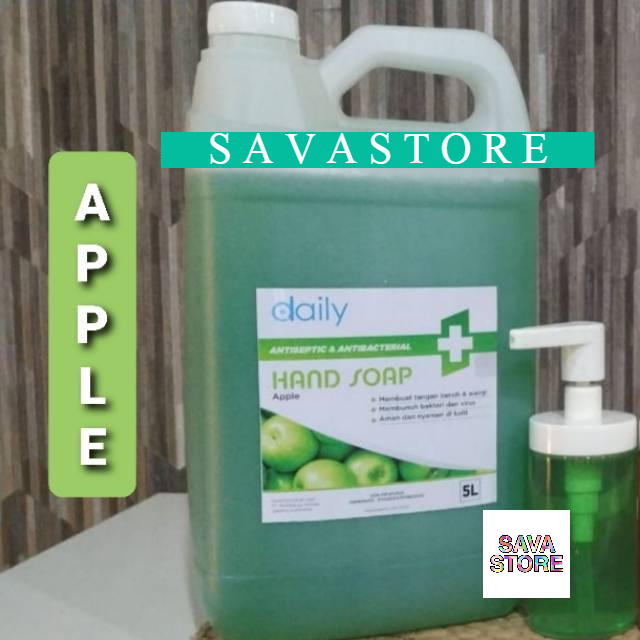 SABUN CUCI TANGAN CAIR REFILL DAILY HAND SOAP KEMASAN 5 LITER SIAP PAKAI - ECER GROSIR