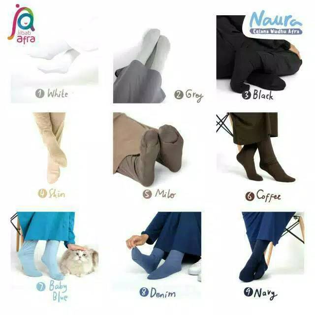 CELANA LEGGING WUDHU AFRA NAURA - BAHAN KAOS RAYON HQ - CELAMIS AFRA