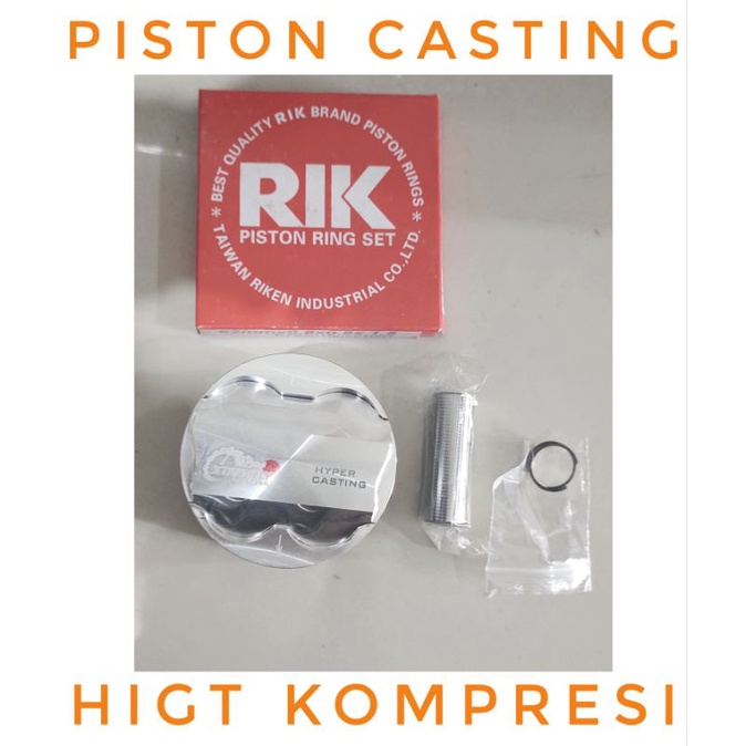 PISTON CASTING 57 60 62 63 65 68 JUPITER MX NEW OLD VIXION NVA NVL OLD R15V2 V1 XABRE NMAX AEROX R15VVA V3-Piston premium 63mm
