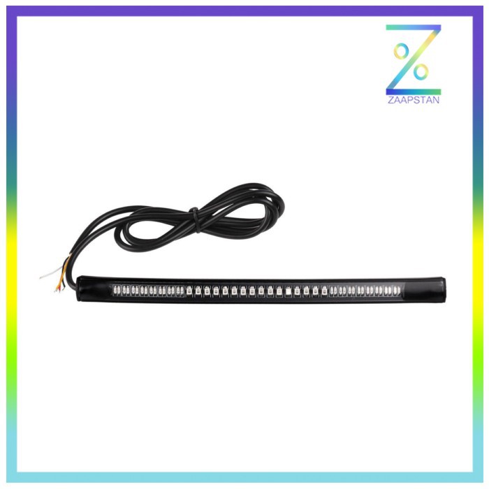 Lampu LED Strip Indikator Rem dan Sein Sepeda Motor - Black