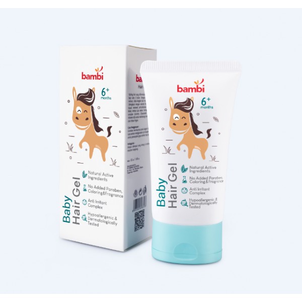 BAMBI Baby Hair Gel 50ml | Gel Rambut Bayi dan Anak