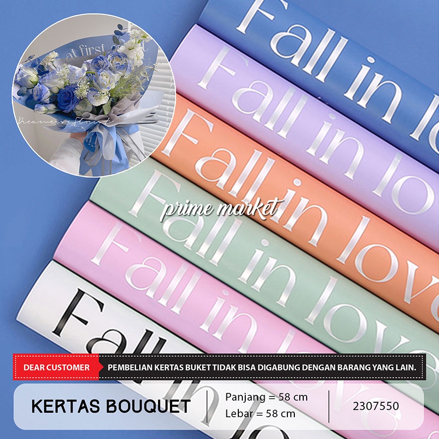 

Kertas Buket Bunga Kertas Cellophane Kertas Bunga Buket LOVE at the First Sight Flower Wrapping Valentine (2307550)