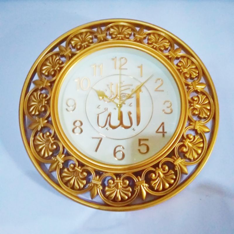 JAM DINDING NUANSA ISLAMI KALIGRAFI Tulisan Arab HINOMARU Wall Clock 12inch DIGITAL