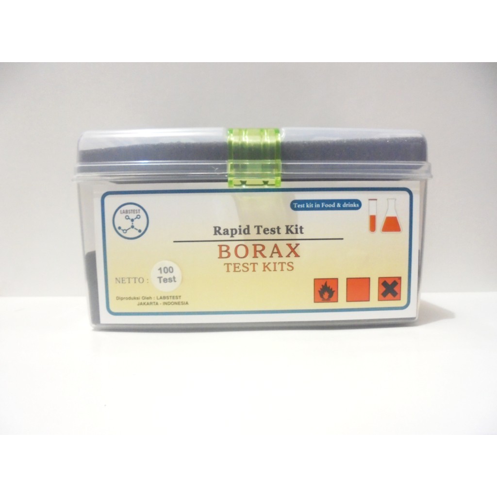 Test Kit Borak Kuantitatif Alat Untuk Uji Pengawet Borax Test Boron 100 test