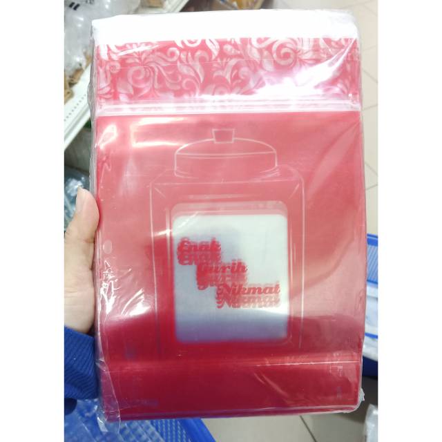 Standing pouch warna motif 16x24 cm - kantong plastik