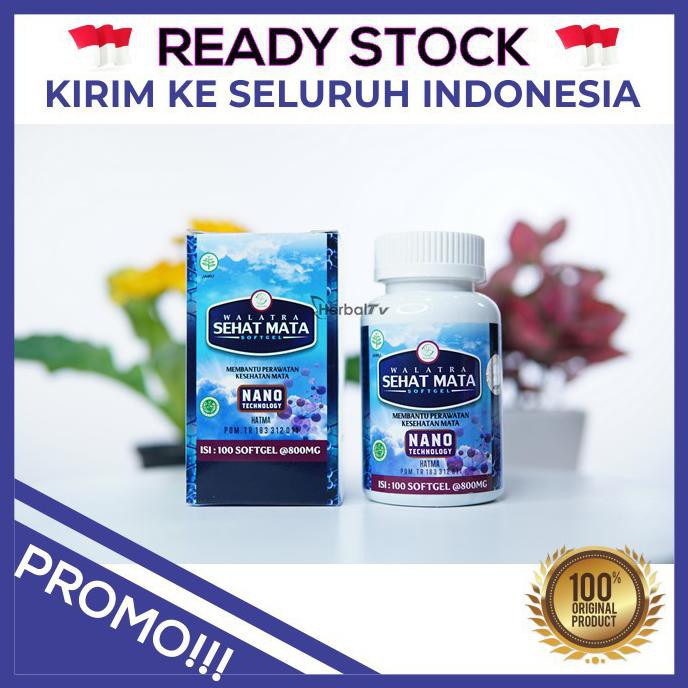 Obat Herbal Suara Serak Walatra Sehat Mata Softgel - Original
