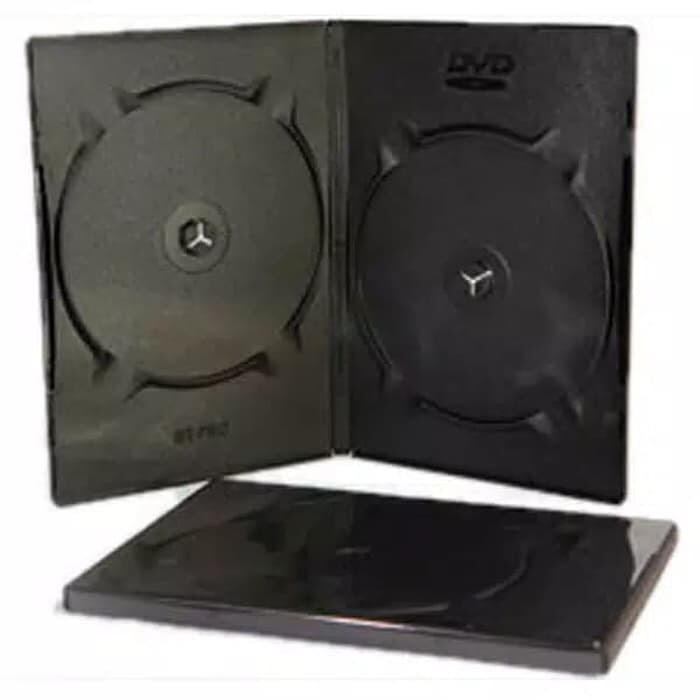 Kotak DVD Casing DVD Hitam Double