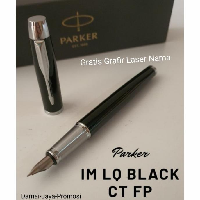 

Pulpen Parker Original IM LQ Black CT ( Klip Silver) Fountain Pen - Black Silver