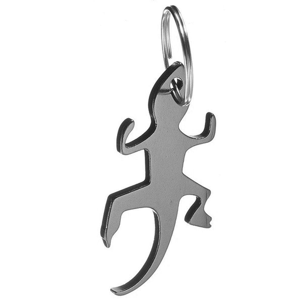 [Elegan] Pembuka Botol Kartun Novelty Aluminium Bentuk Cicak Gantungan Kunci Alloy Corkscrew