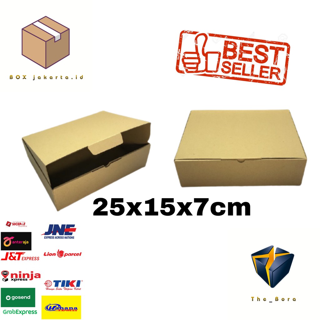 

KARDUS KARTON BOX DIE CUT Kardus karton uk. 25x15x7 cm...die cut box kotak Aksesoris dll