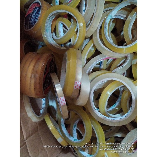 

[Bismillah] LAKBAN 1 JARI BENING | LAKBAN 0,5 INCH | LAKBAN LEBAR 10 - 13 MM