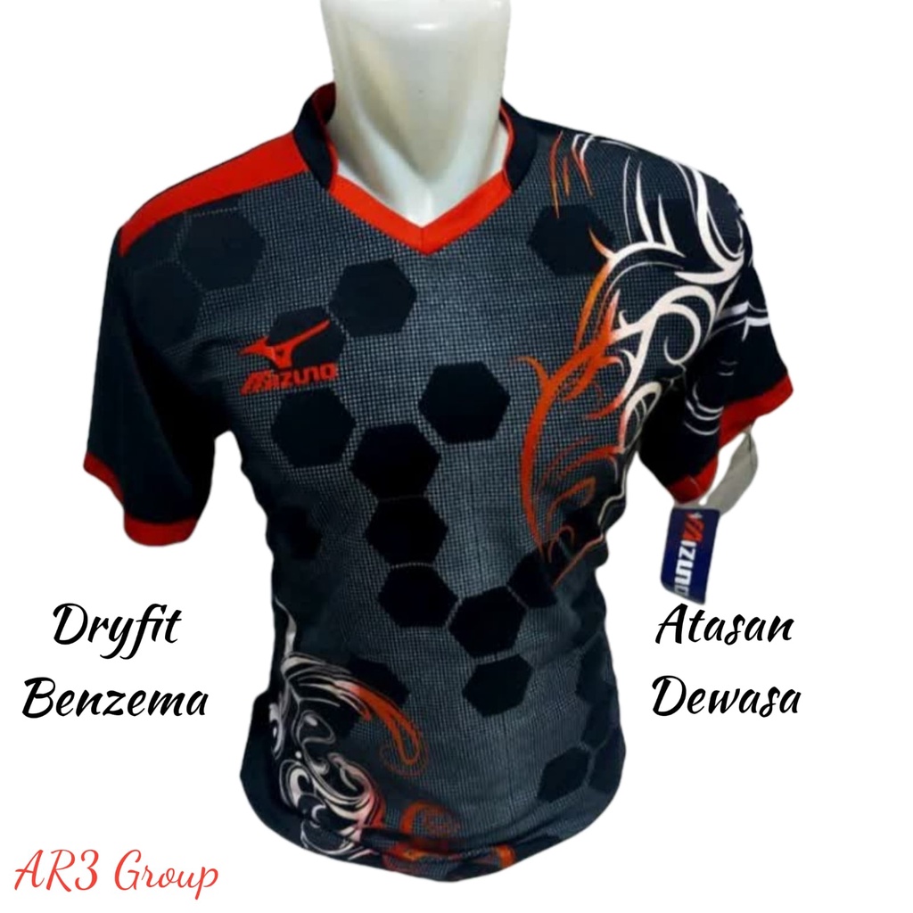 Kaos atasan pria/wanita dewasa baju badminton bulutangkis tenis meja voli sepak bola futsal motif terbaru dryfit menyerap keringat cepat kering sport