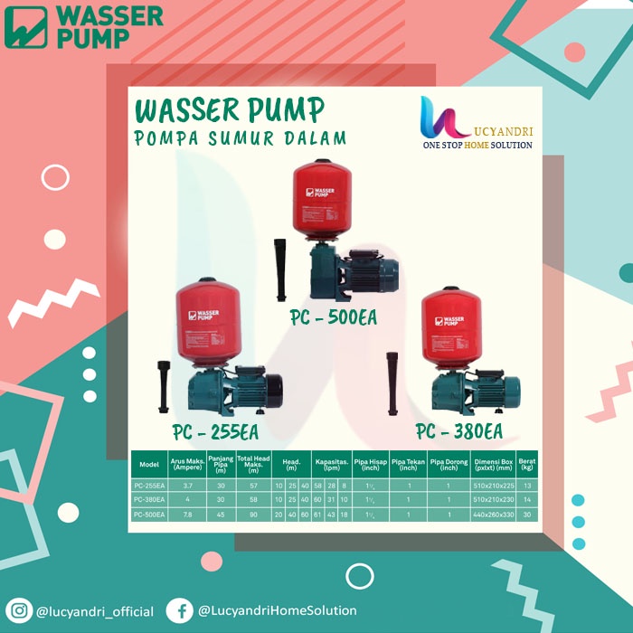 Pompa Sumur Dalam WASSER PC 380 EA