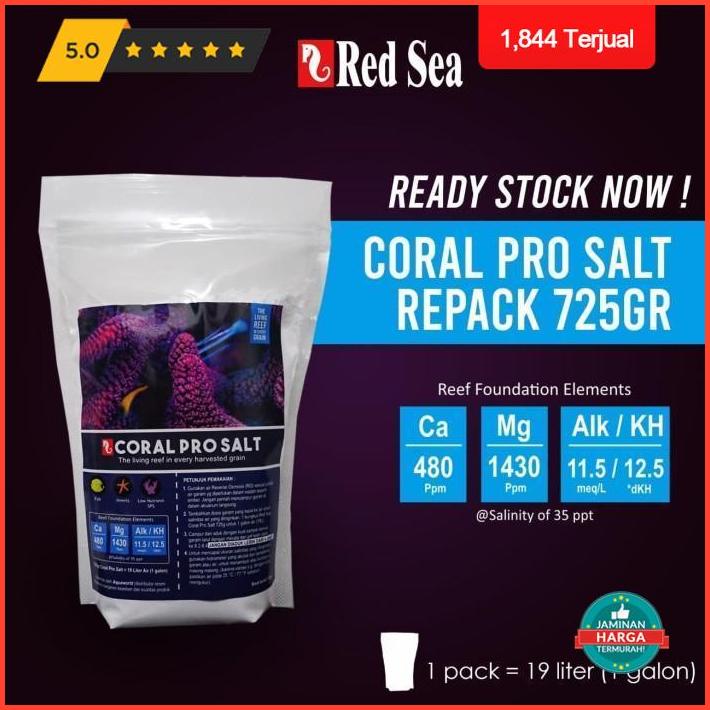 

Super Sale Red Sea Coral Pro Salt 725 Gram Garam Laut Terlaris
