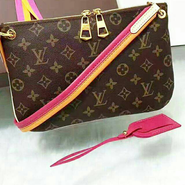 Tas lv selempang sling lorette monogram high quality leather