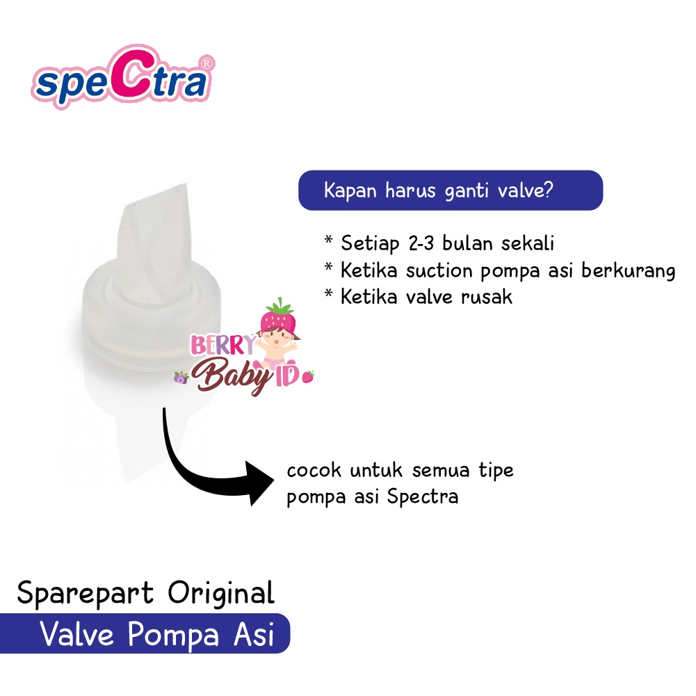 Spectra Valve Silicone Head Sparepart Original Pompa ASI Breastpump Berry Mart