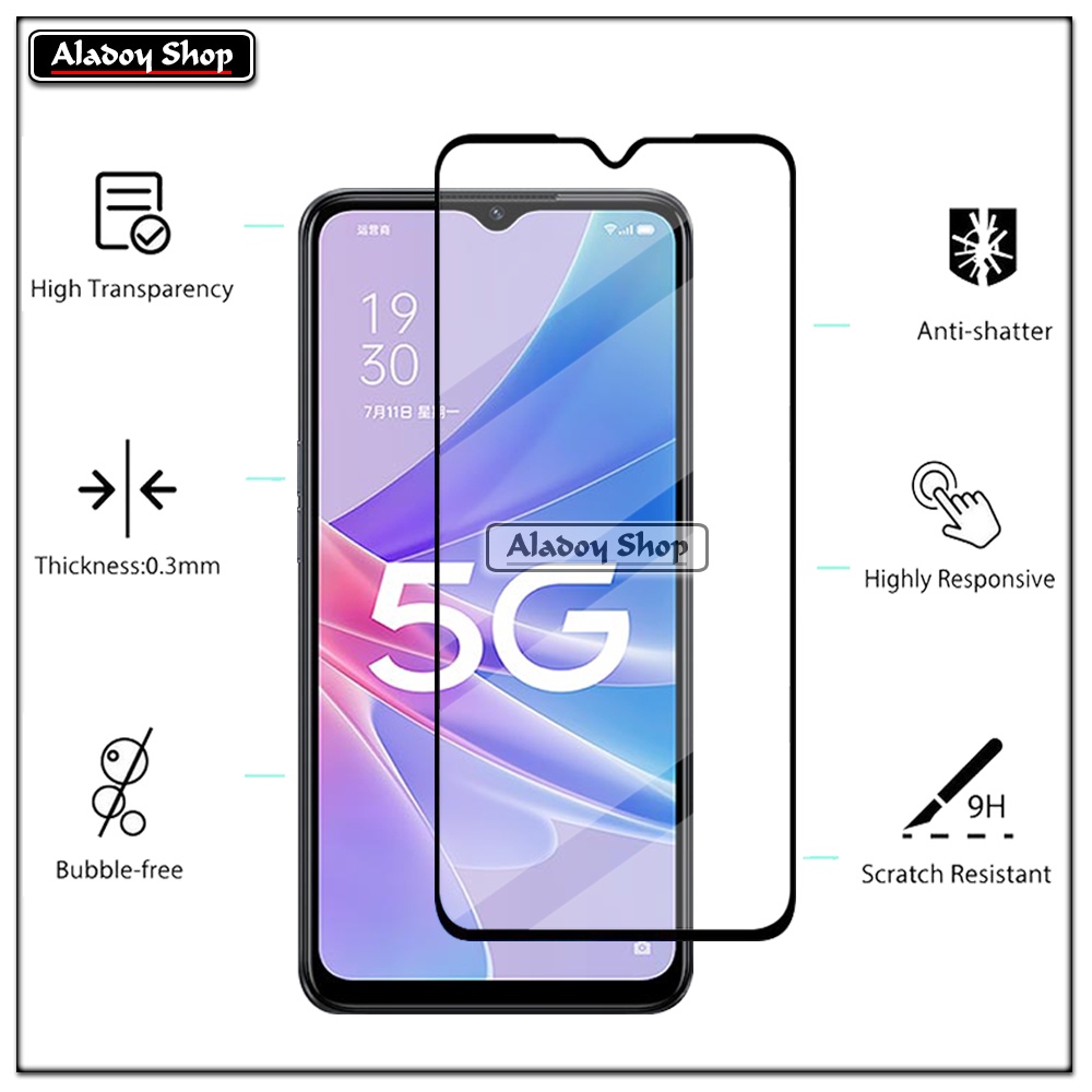 PAKET 3 IN 1 Tempered Glass Layar Oppo A97 Free Tempered Glass Camera dan Skin Carbon