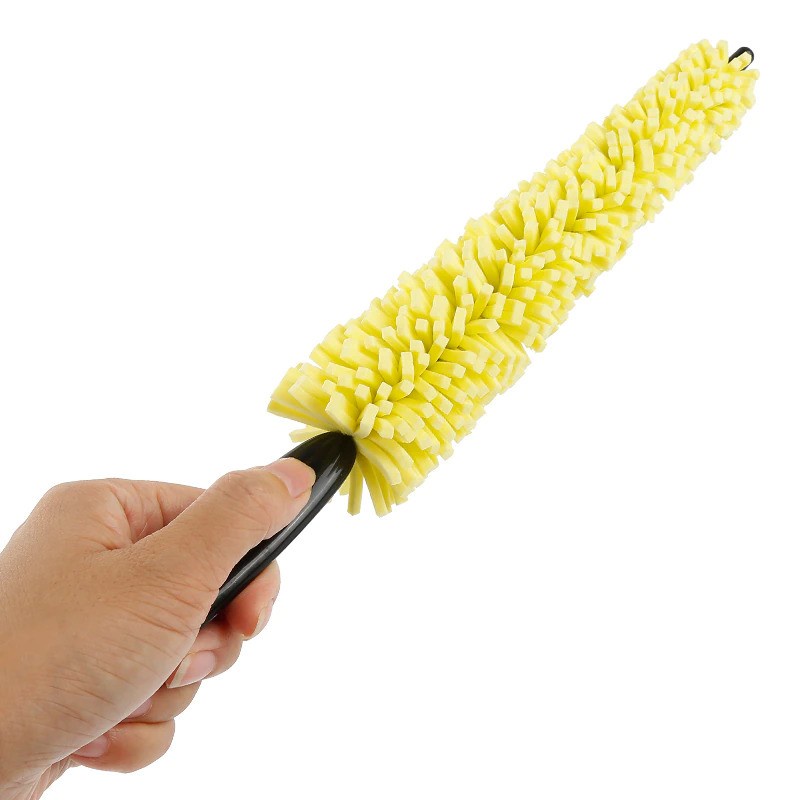 Sikat Brush Pembersih Velg Ban Mobil Portable Car Wheel Wash - YQ013 - Yellow