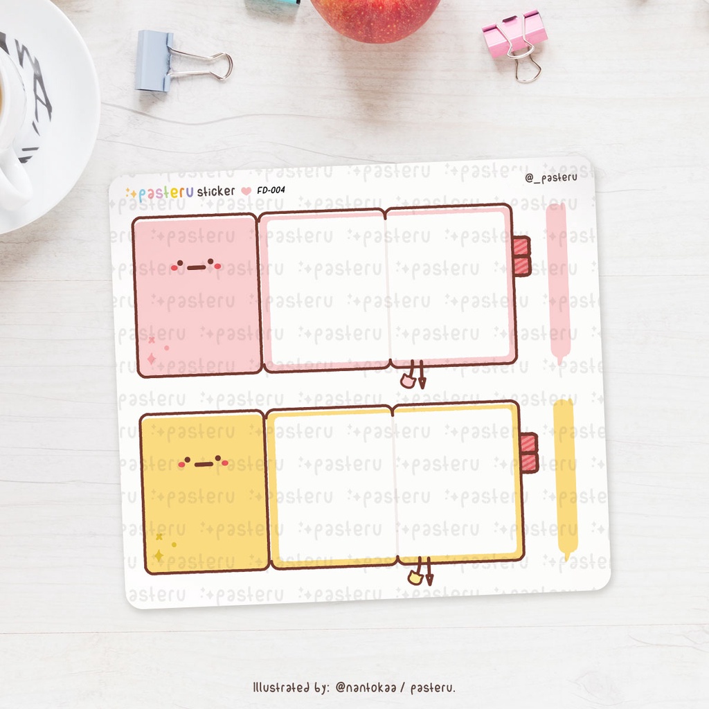 

Foldover Cute Planner Hobonichi | Pasteru Planner Journal Sticker