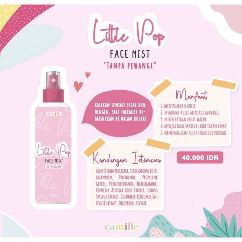 [READY TANPA PO] LITTLE POP FACEMIST 100ml - JASTIP