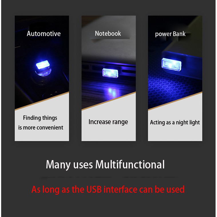 USB LED mini Atmosphere Light Car Interior Lighting Accessory Universal