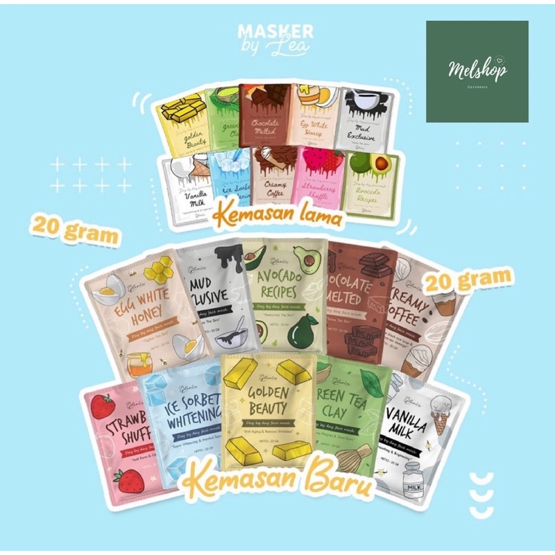 ❤️ MELSHOP ❤️ LEA GLORIA MASKER ORGANIK | Masker Lea Gloria | Masker Bubuk Organik