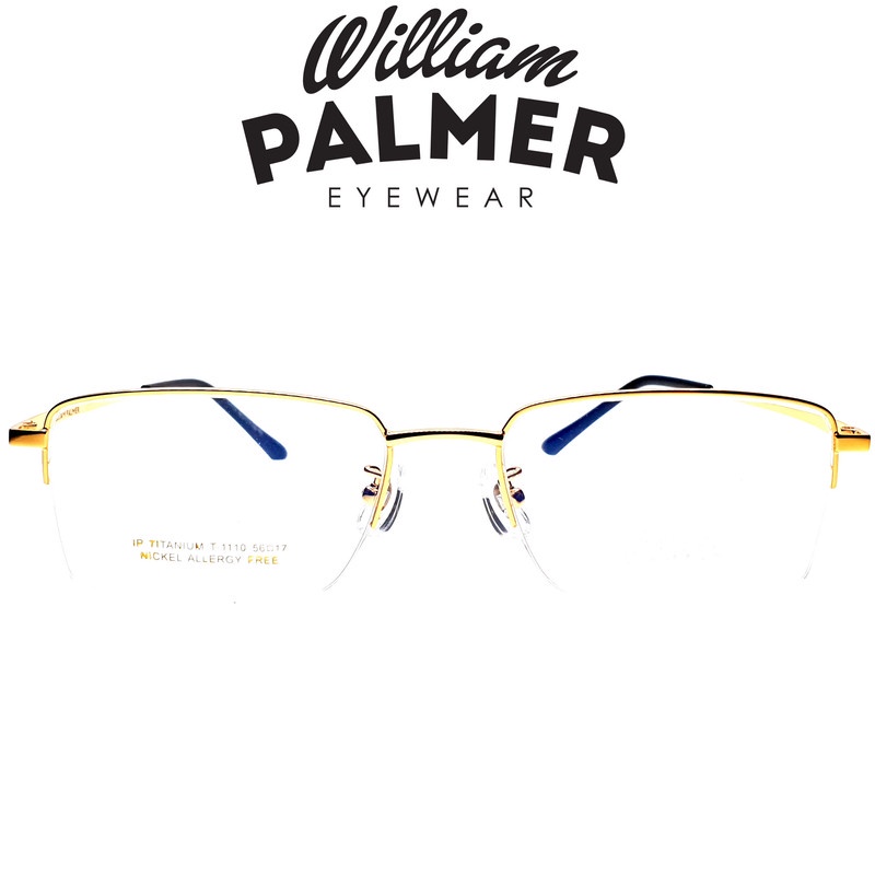 William Palmer Kacamata Pria Wanita Titanium 1110  Gold