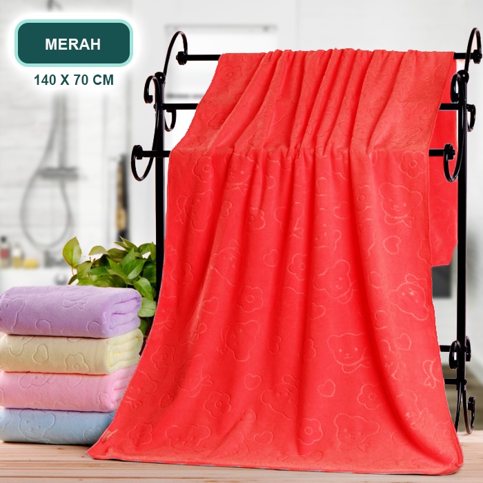 Handuk Mandi Dewasa Handuk Mandi Tebal Handuk Mandi Besar Handuk Mandi keluarga Handuk Mandi Ayah Ukuran 70cm x 140cm  H13